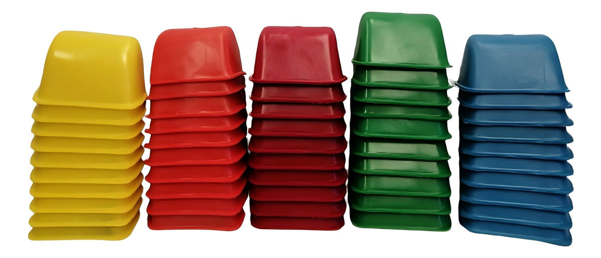 50 Bebederos Comederos Champions 10 De Cada Color
