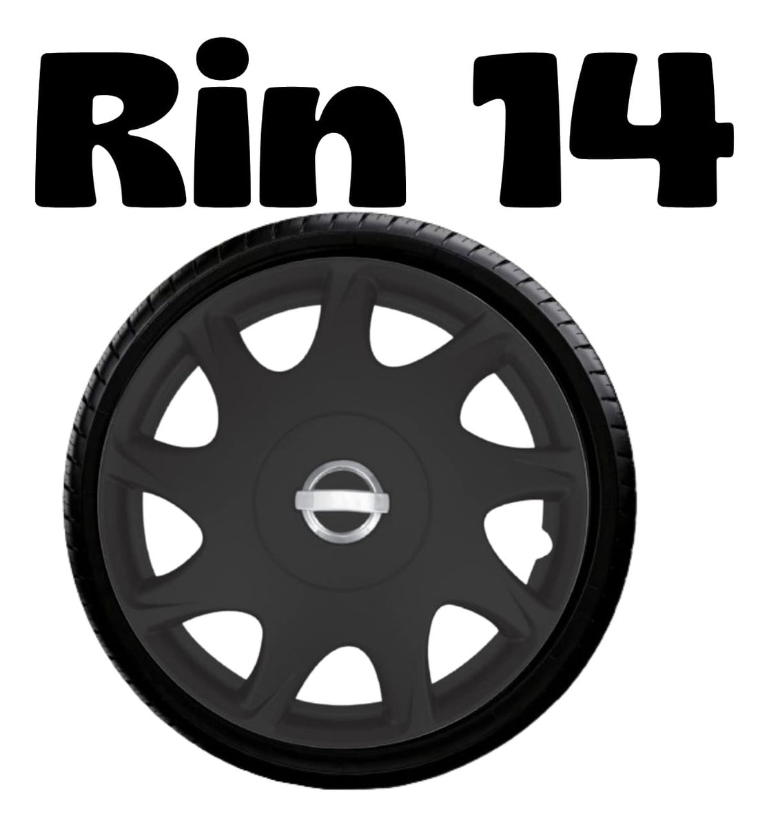 Tapones Polveras Tipo Tsuru Nissan Optimus Negro Rin 14