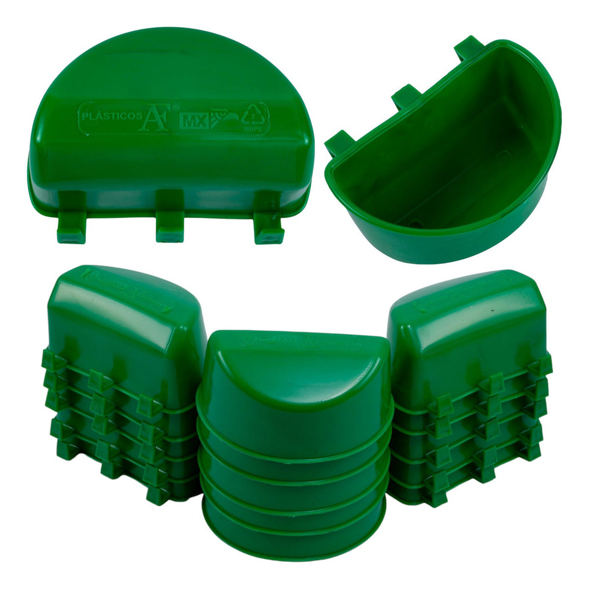 Comedero Para Gallo Media Luna 100 Bebedero Colibrí Pájaro