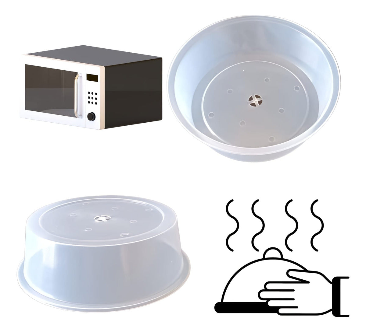 Tapa Antisalpicaduras Para Horno Microondas Cocina Hogar