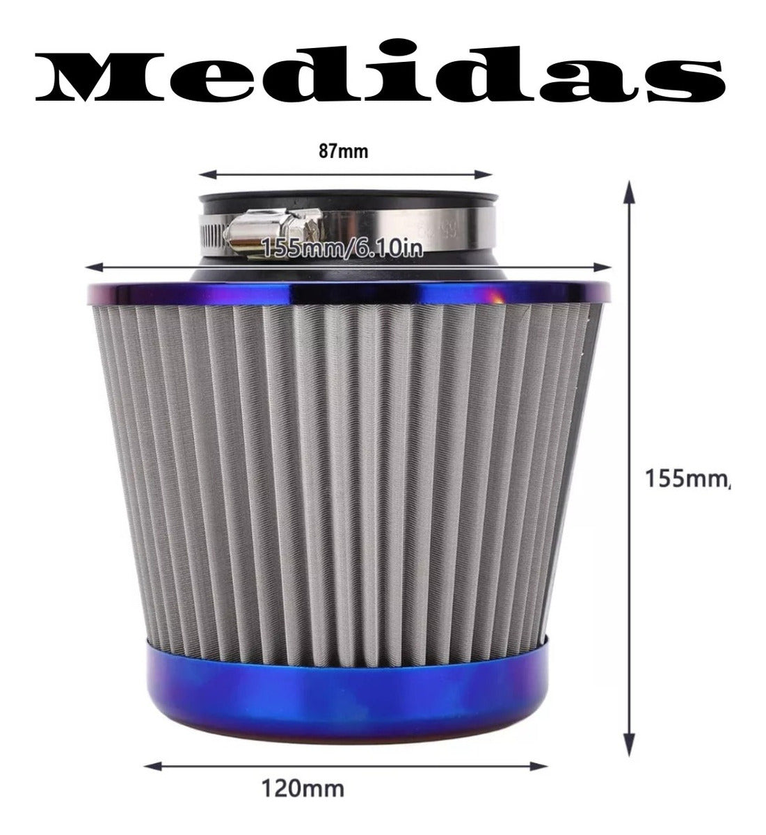 Filtro De Aire Alto Flujo Universal Calidad Premium Tornasol