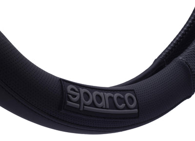 Cubrevolante Y Hombreras Sparco Negro Antiderrapante Cuero