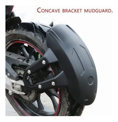 Salpicadera Lodera Y Tira Led Moto Base Metal