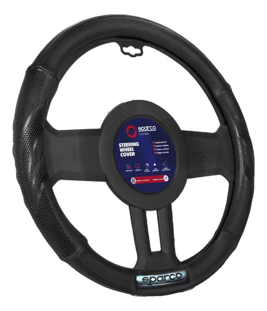 Cubre Volante Auto Sparco Placa Negro Deportivo Elegante