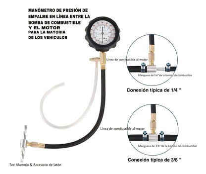 Manómetro Medidor De Presión De Gasolina 0-140psi