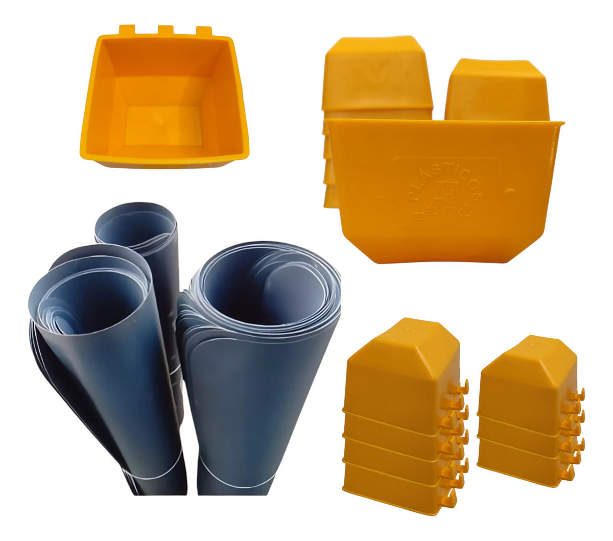 20 Separadores De Gallos Y 30 Comederos Cuadrados