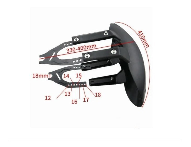 Salpicadera Lodera Motocicleta Metal Vento Rocketman 250