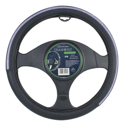 Funda Volante Auto Diamante Azul Bling Linea Delgada