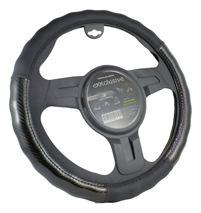 Funda Cubre Volante Cuero Deportivo Universal Negro Protect