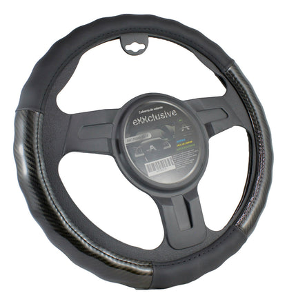 Funda Cubre Volante Cuero Deportivo Universal Negro Protect