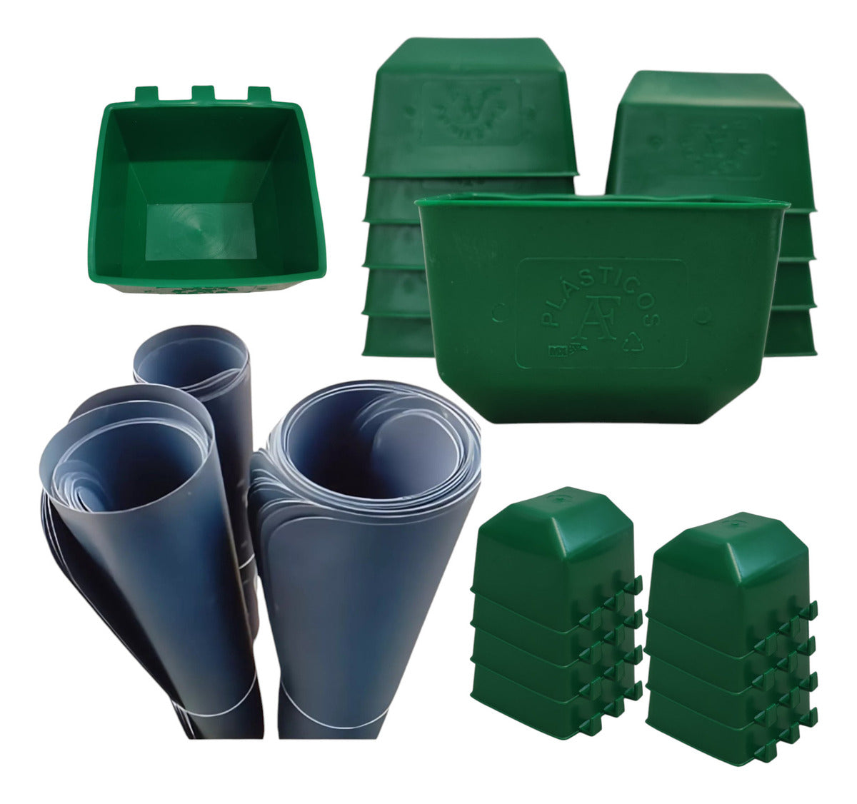 20 Separadores De Gallos Y 30 Comederos Cuadrados