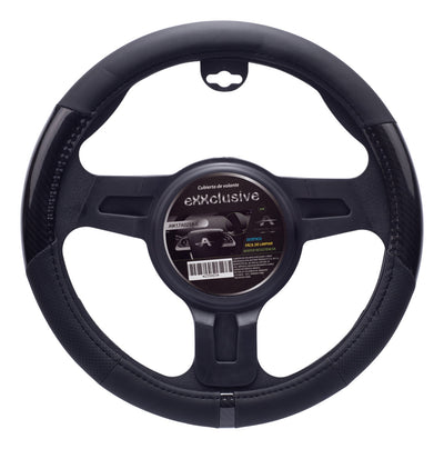 Funda Cubre Volante Cuero Deportivo Universal Negro Protect