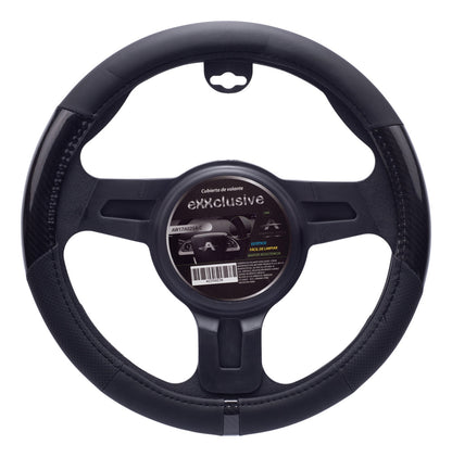 Funda Cubre Volante Cuero Deportivo Universal Negro Protect