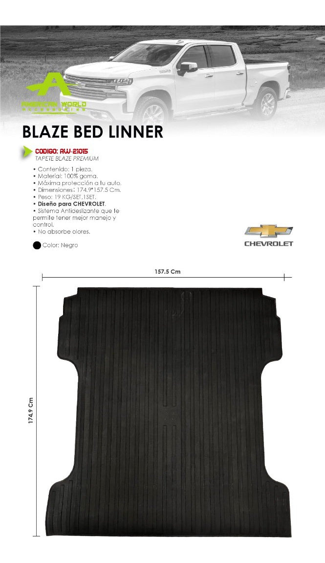 Tapete Bed-liner Cubre Batea Chevrolet Silverado Cheyenne