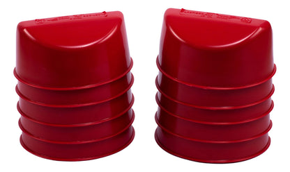 Comedero Media Luna Para Gallo O Ave Rojo 20 Pz Más 3 Regalo