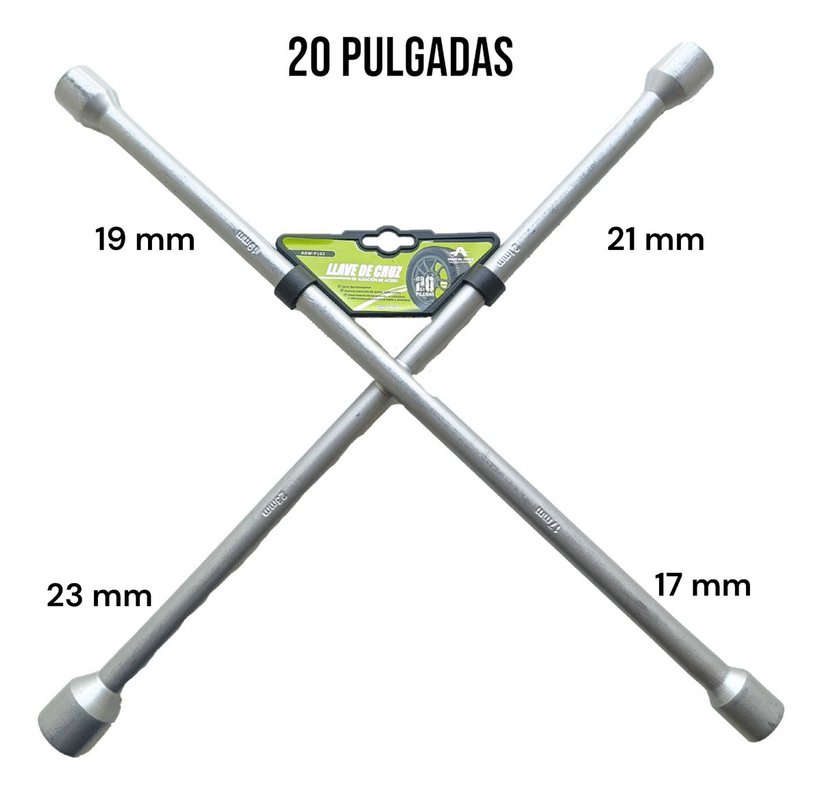 Llave De Cruz 20  Universal Cromada Llanta Auto/camioneta