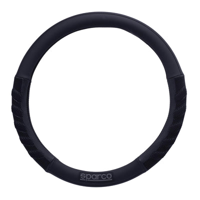 Cubre Volante + Hombreras Sparco Negro Deportivo Elegante