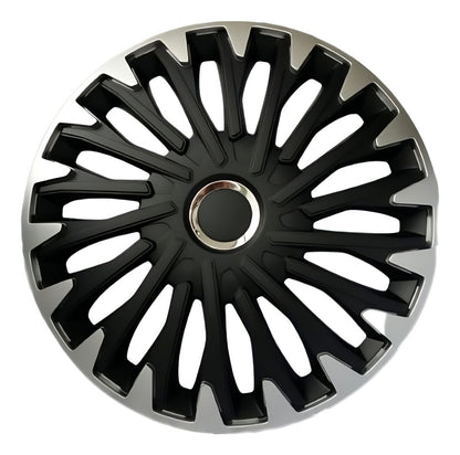 Tapones De Lujo Europeos Negro Plata Quantum Pro Rin 14 Y 15