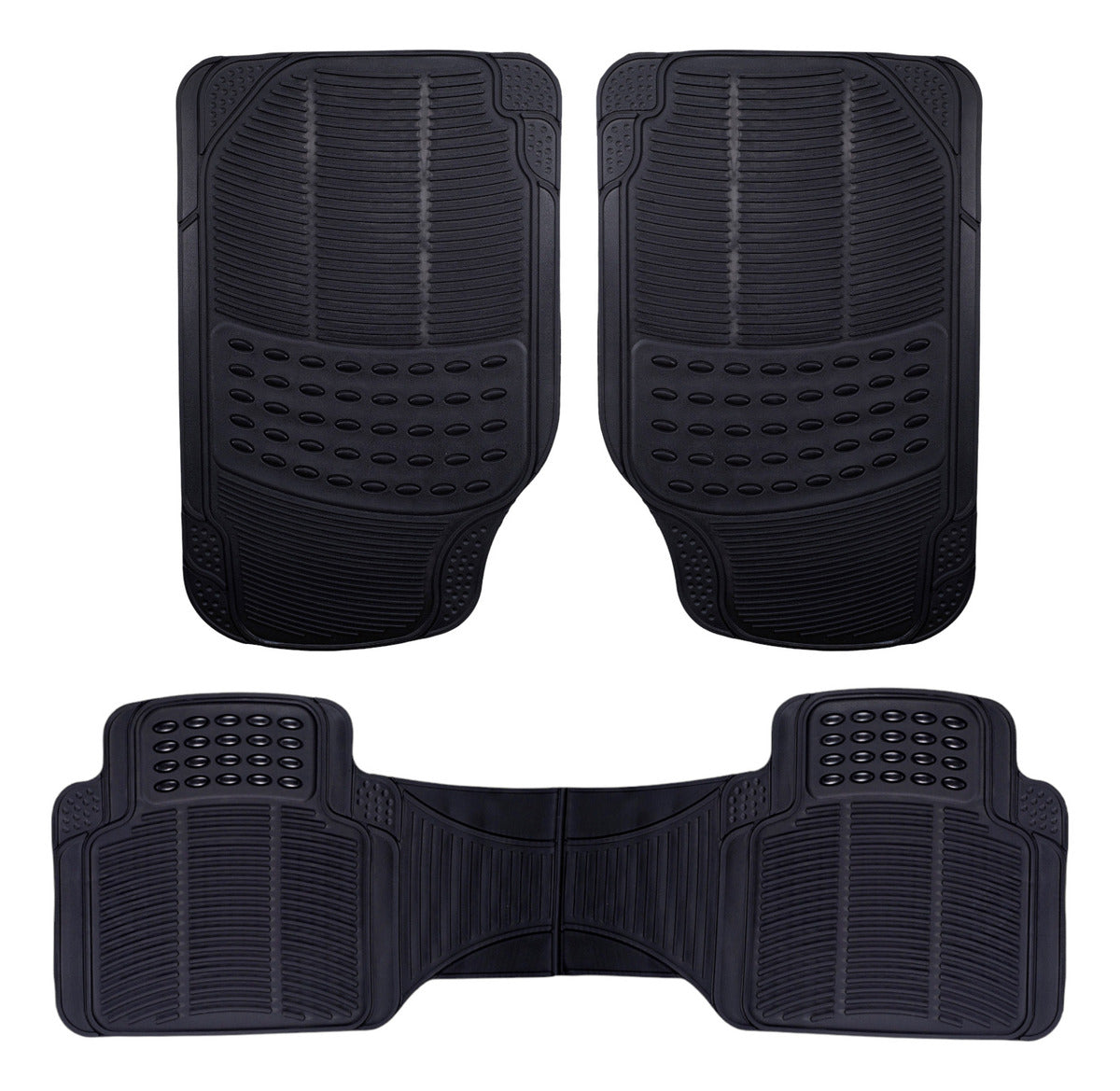 Tapete Proteck Auto Camioneta Hule- Plástico Universal 3pz