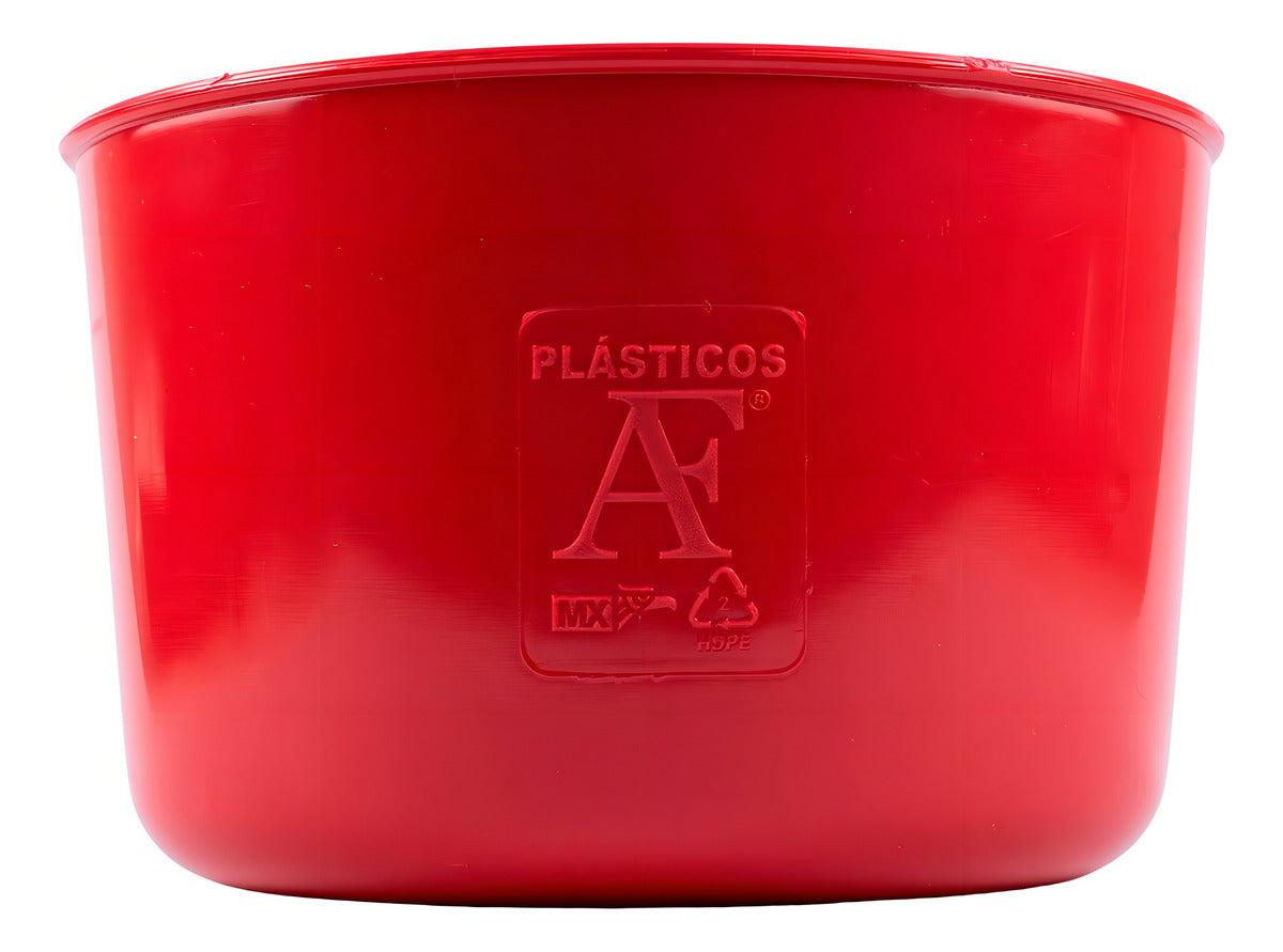 1 Bebedero Comedero Jaula 1.2 L Gallos Redondo Color Rojo