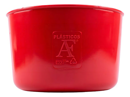 1 Bebedero Comedero Jaula 1.2 L Gallos Redondo Color Rojo