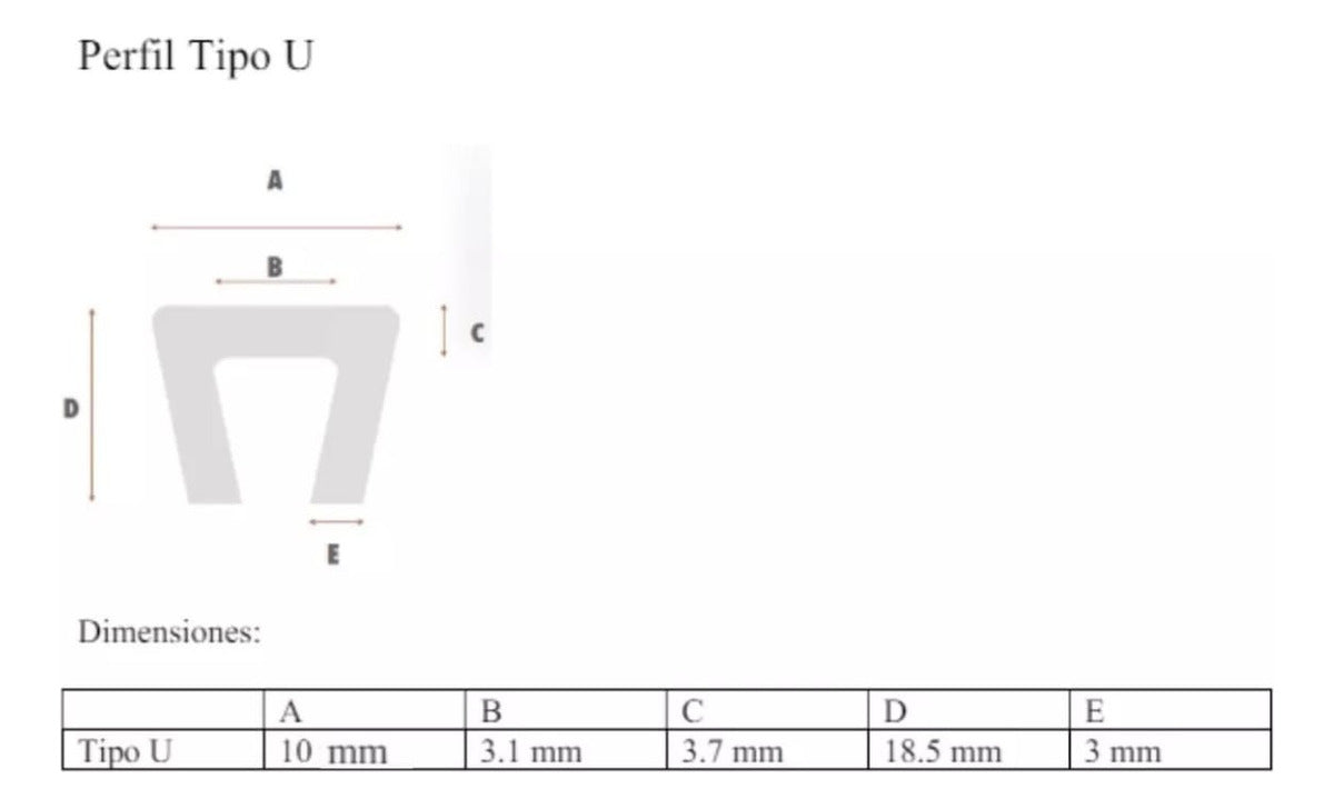Sufridera Guia De Desgaste Para Transportador 50m Tipo U