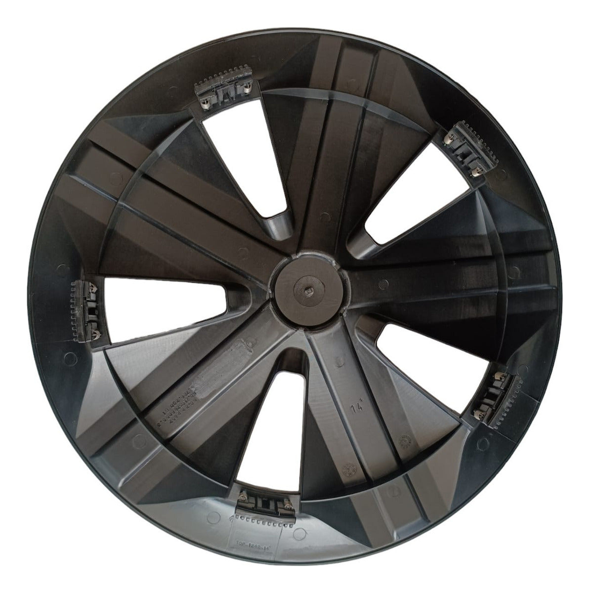 4 Tapones Polveras Llanta Extensión Negro Con Gris Rin 14