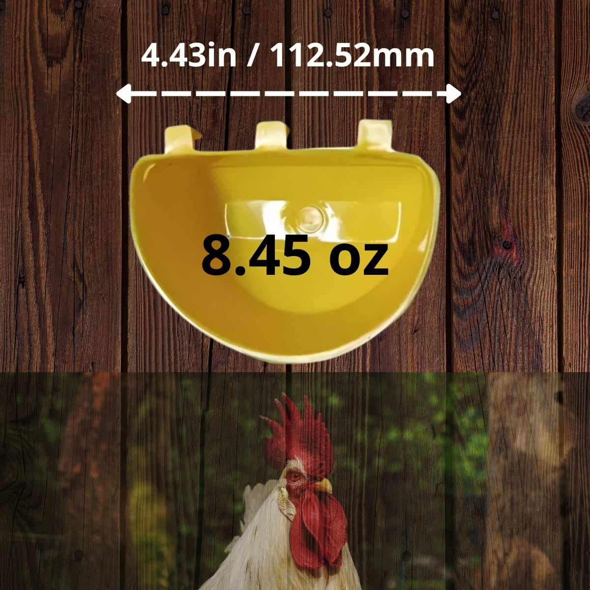 Comedero Para Gallo Media Luna 100 P