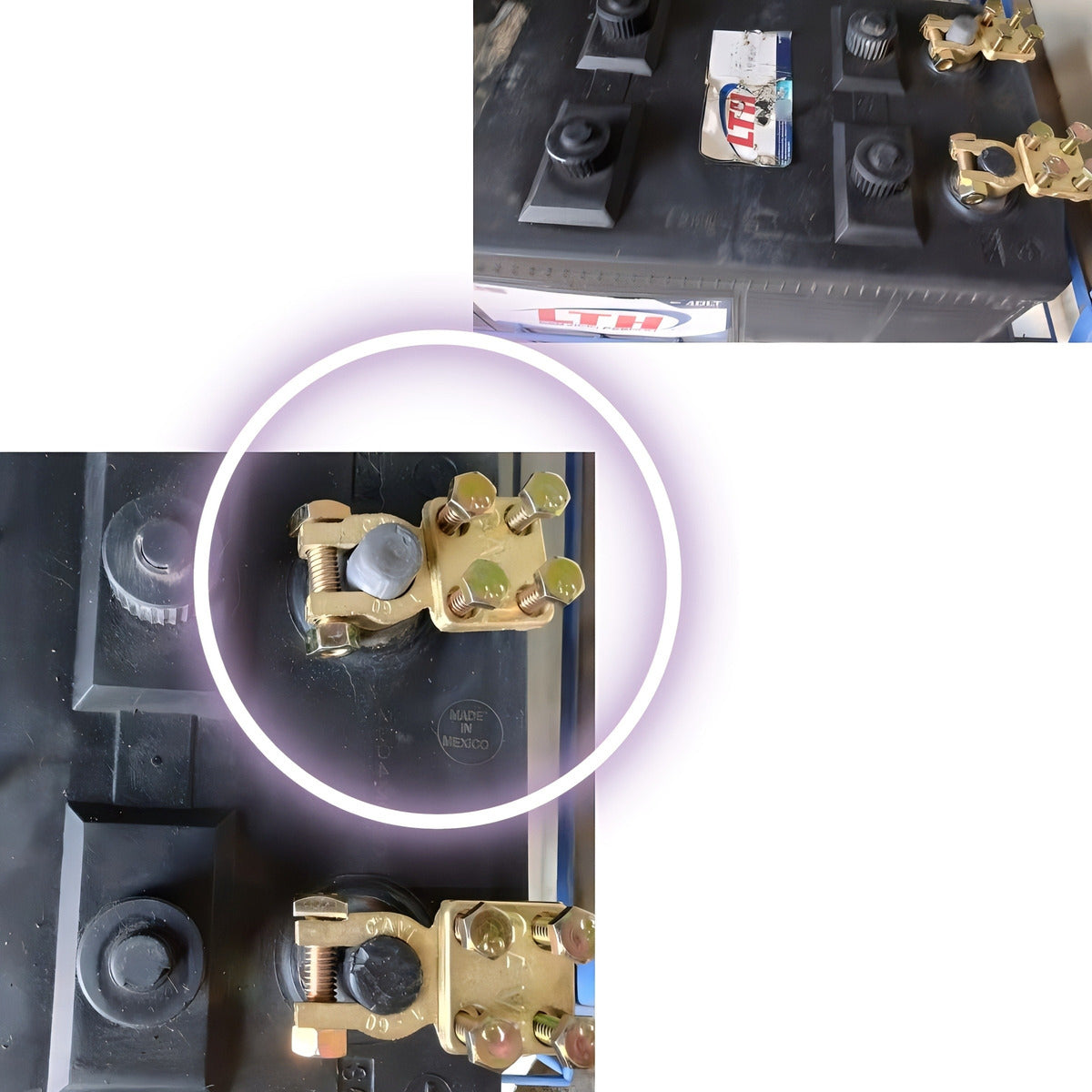 Terminal De 4 Tornillos Reforzada Para Auto/ Camión 5 Piezas