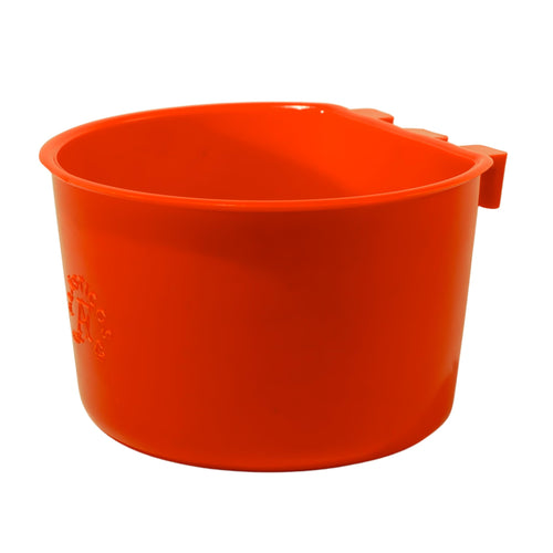PLÁSTICOS AF Comederos y Bebederos Jaula de 1.2 L Naranja para Aves, Pericos, Gallos y Pájaros, Kit de 5 Piezas. para Alimento Húmedo, Seco, Semillas y Alpiste. Dispensador y Alimentador para Jaula.