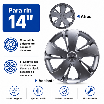 Tapones Deportivos Owc Titanium Rin 14 Nissan March