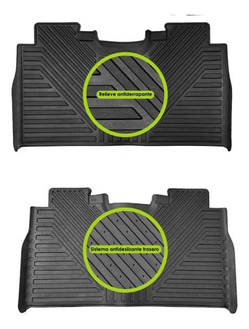 Tapete Para Camioneta Estilo Terraflex Ford Negro Charola
