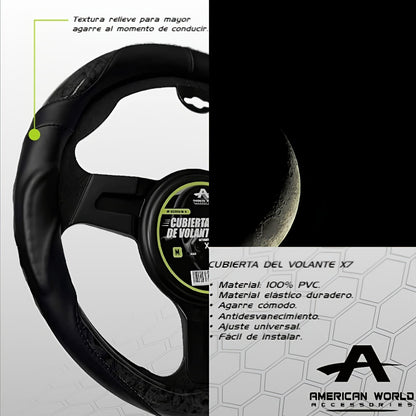 Protector Cubre Volante Deportivo Funda Premium X7 Cuero