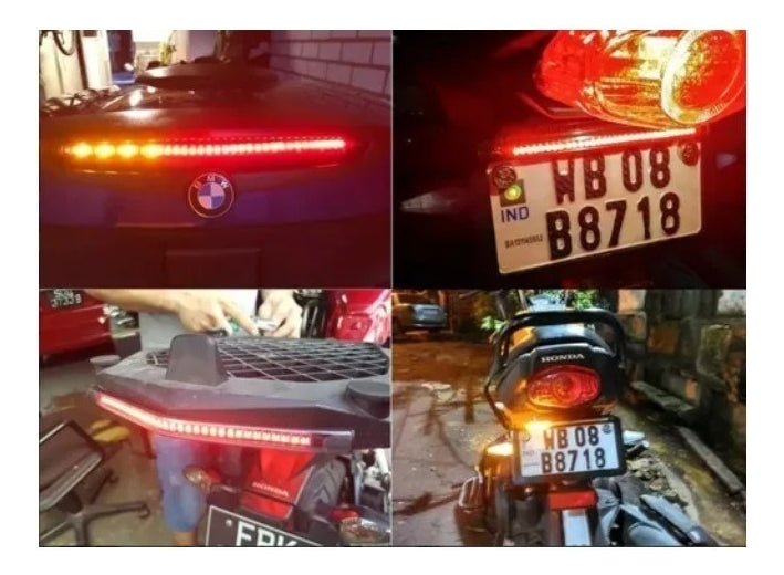 Barra Led Flexible Tira Moto Stop Direccional Universal