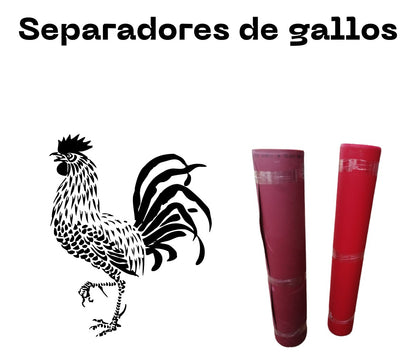 5 Separadores De Gallos Flexibles Rojos Gallos Gallinas
