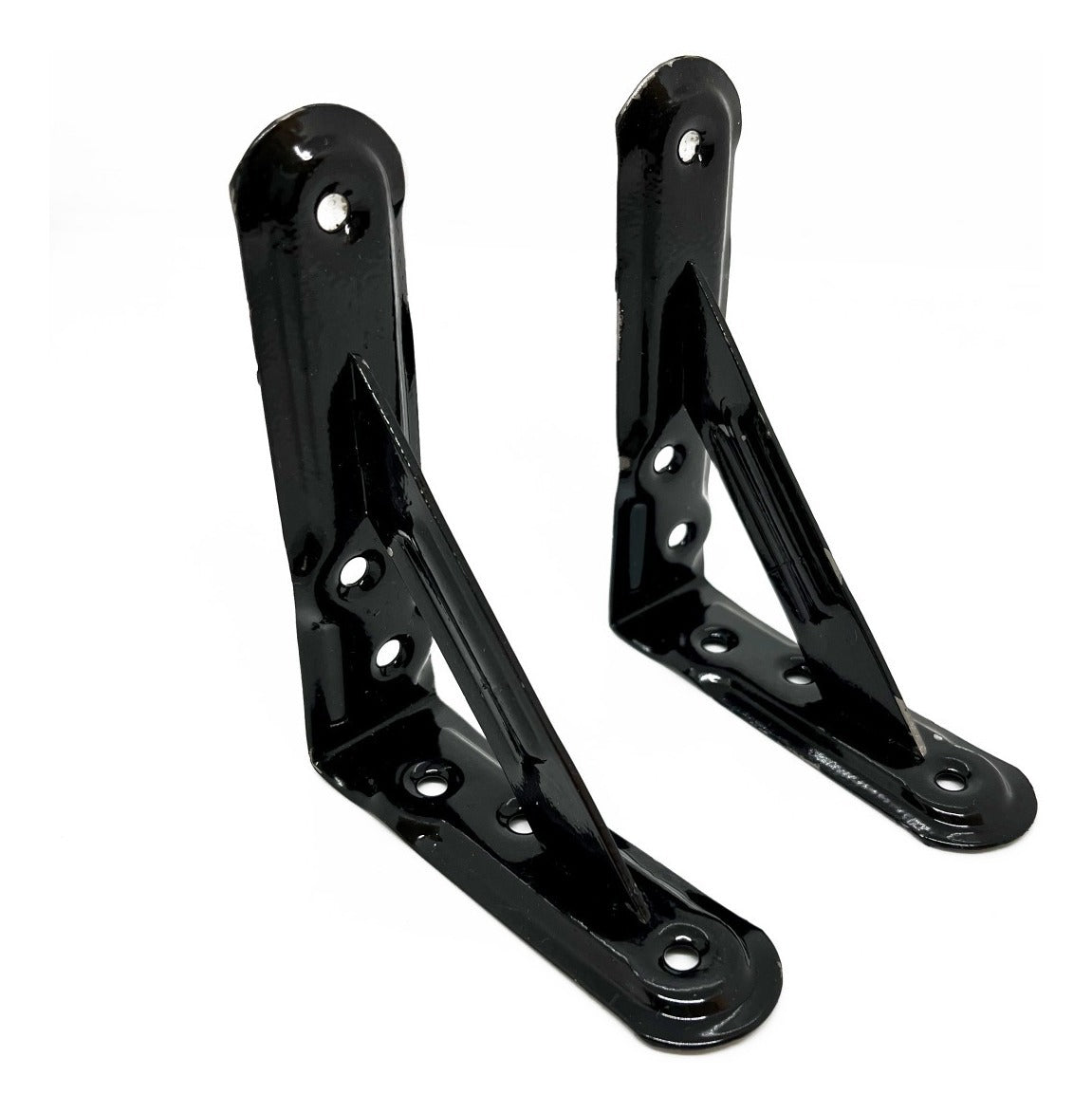 Ménsulas 15.5x13cm Decorativas Reforzada Negro Repisa 4pzs M
