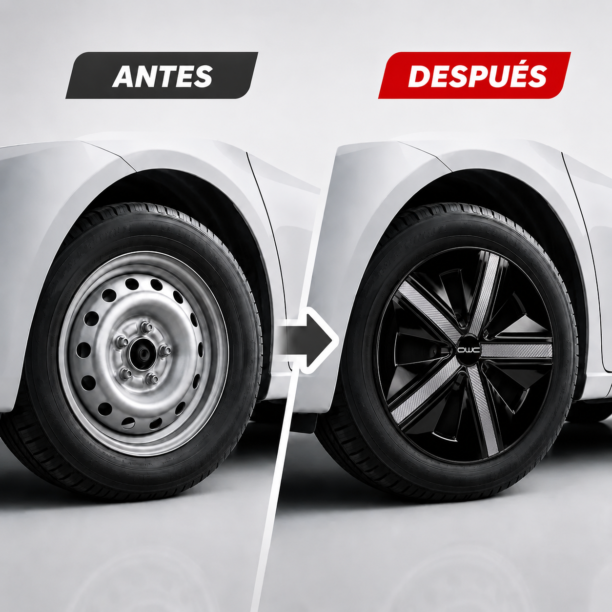 4 Tapones Polveras Llanta Extensión Negro Con Gris Rin 14