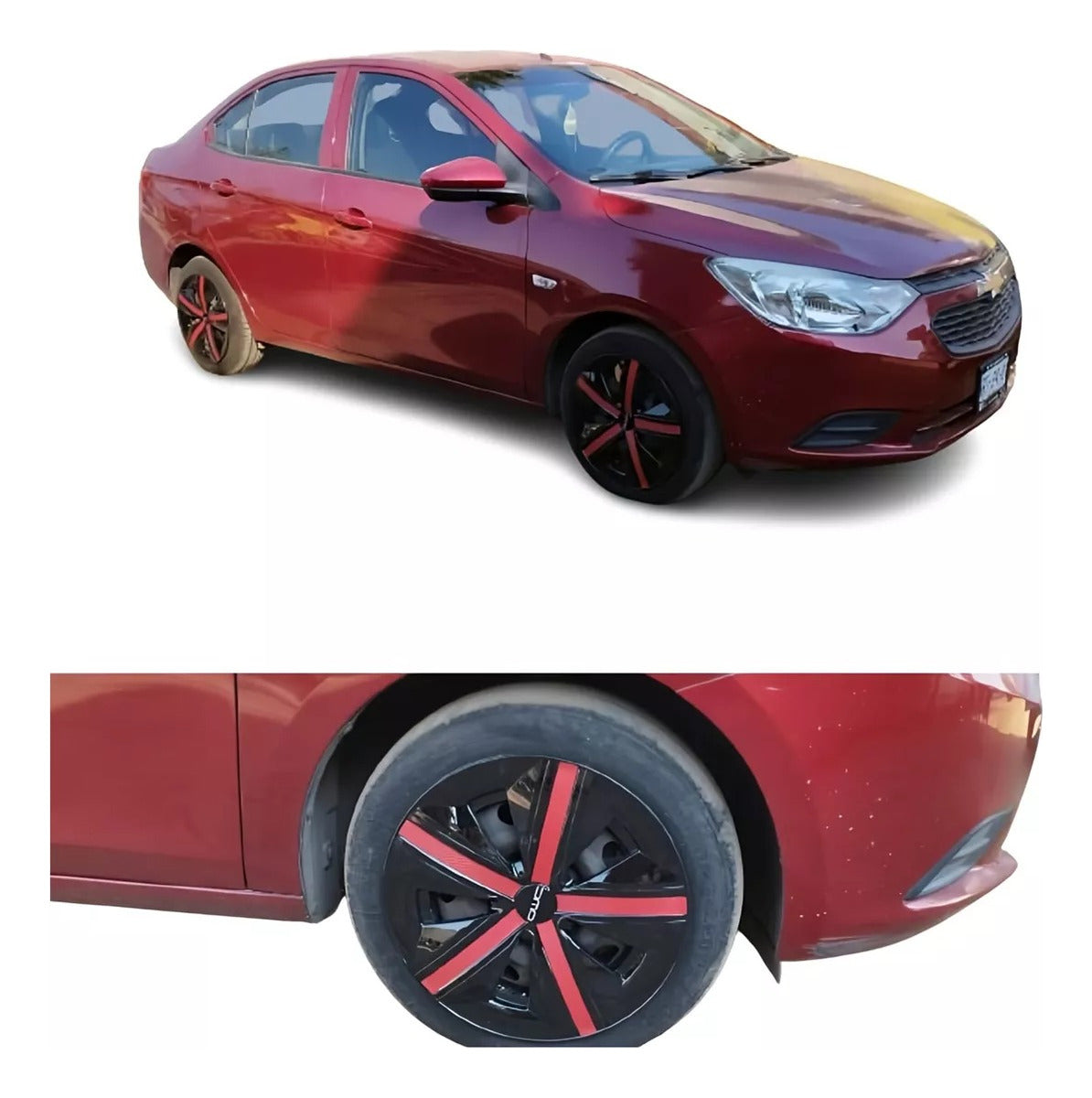 Tapones Polveras Extensión Negro Con Rojo Rin 13 Deportivos