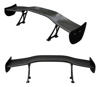 Spoiler Aleron Universal Trasero Estilo Fibra De Carbono Alu