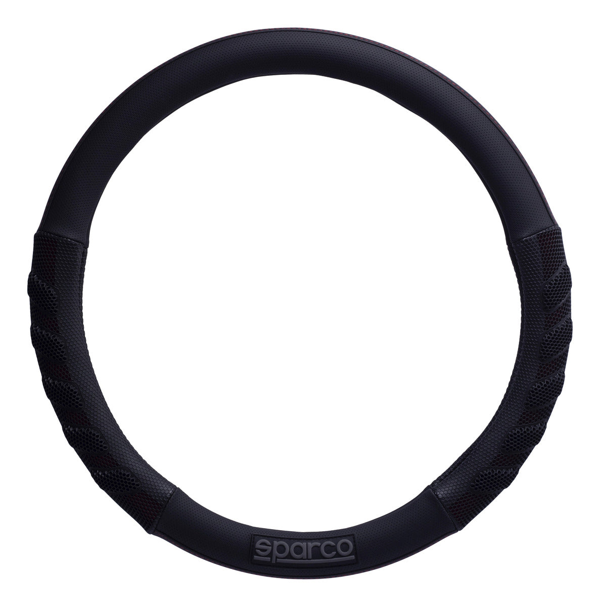 Funda Cubrevolante Sparco Negro Rojo Cubre Cinturón