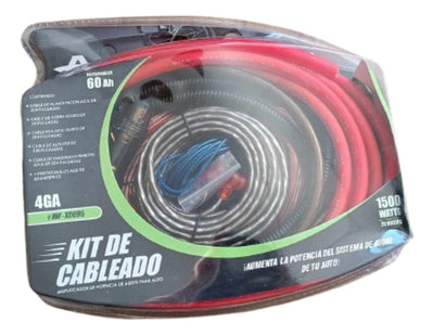 Kit Instalación Cable Rca Amplificador Audio Auto 4ga