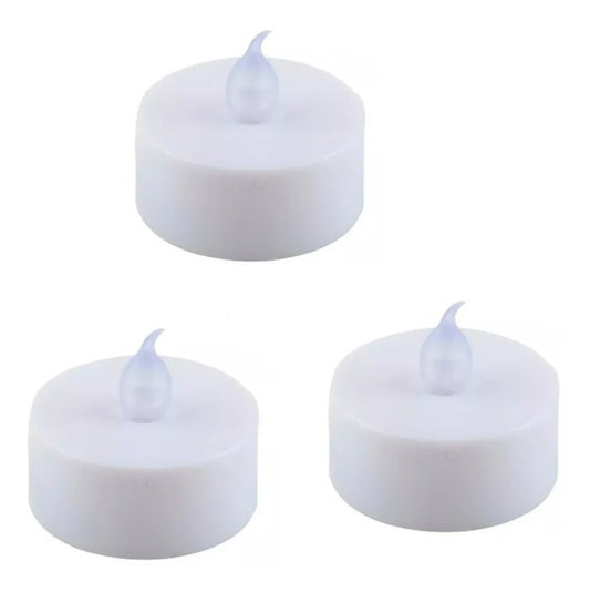 24 Velas Led Luz Blanca Decoración Recuerdo Casa Boda Xv Año
