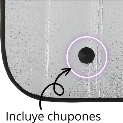 Promoción Bastón Antirrobo Rojo + Protector Solar Para Auto