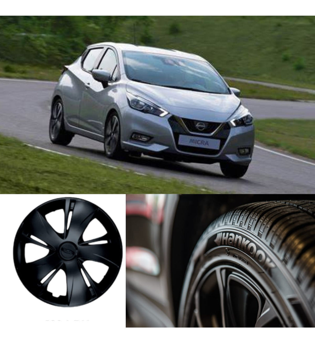 4 Tapones Polveras Rin 14 Para Nissan March Deportivos