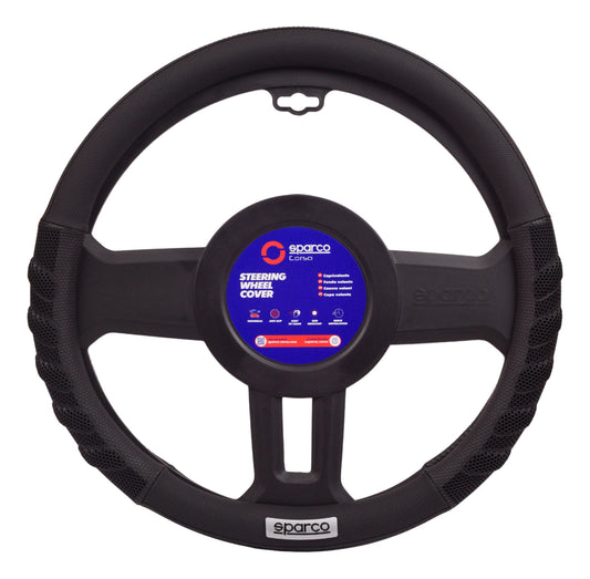 Cubre Volante Auto Sparco Placa Negro Deportivo Elegante