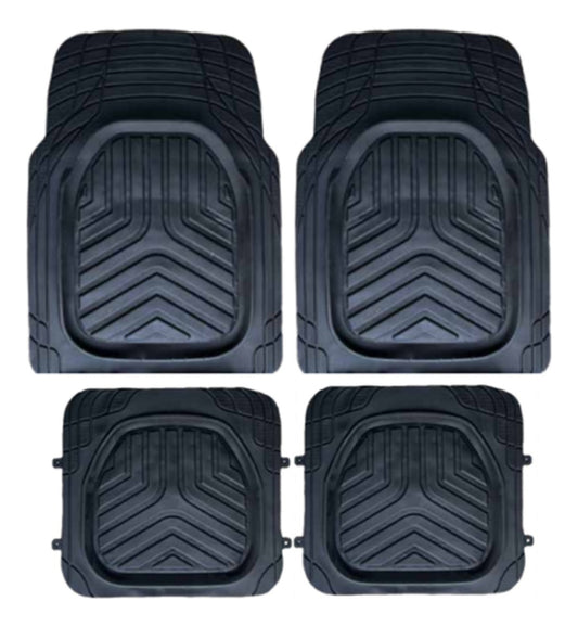 Tapete 5pzas Para Auto Tipo Charola Uso Rudo De Hule Varezee