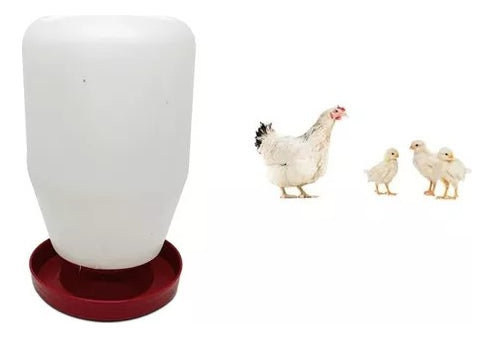 Bebedero Pollo Ave Gallina 4 Litros 25 Pz