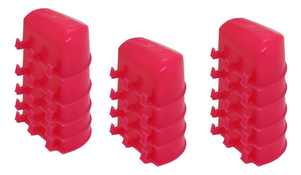 Comedero Bebedero Para Gallo Media Luna 60 Pzs Rosa
