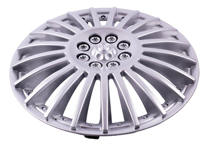 4 Tapones Polveras Llanta Rin 14 Gris Deportivo
