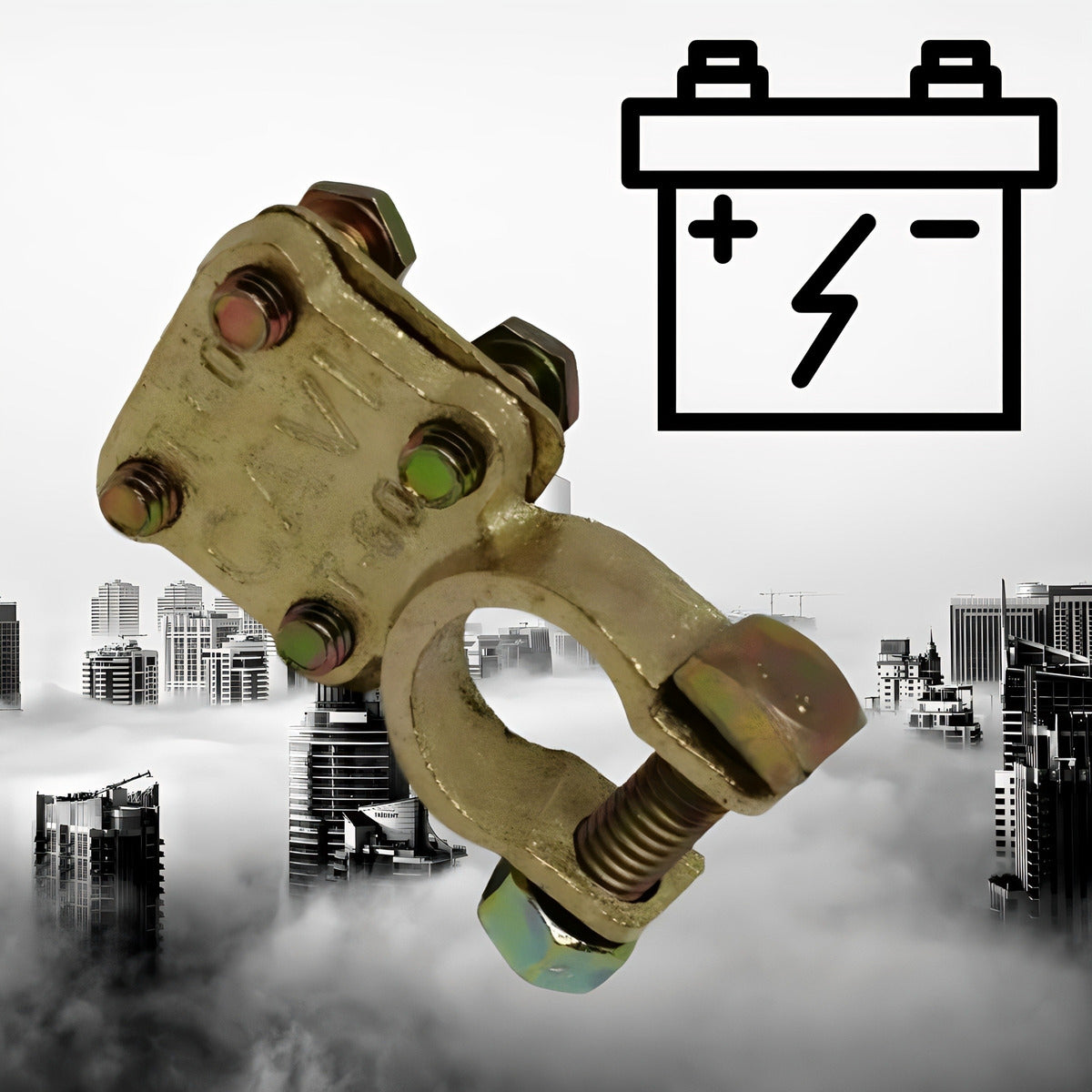Terminal De 4 Tornillos Reforzada Para Auto/ Camión 5 Piezas